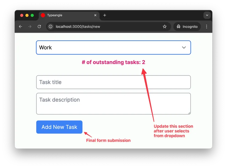 Inline form updates with Hotwire