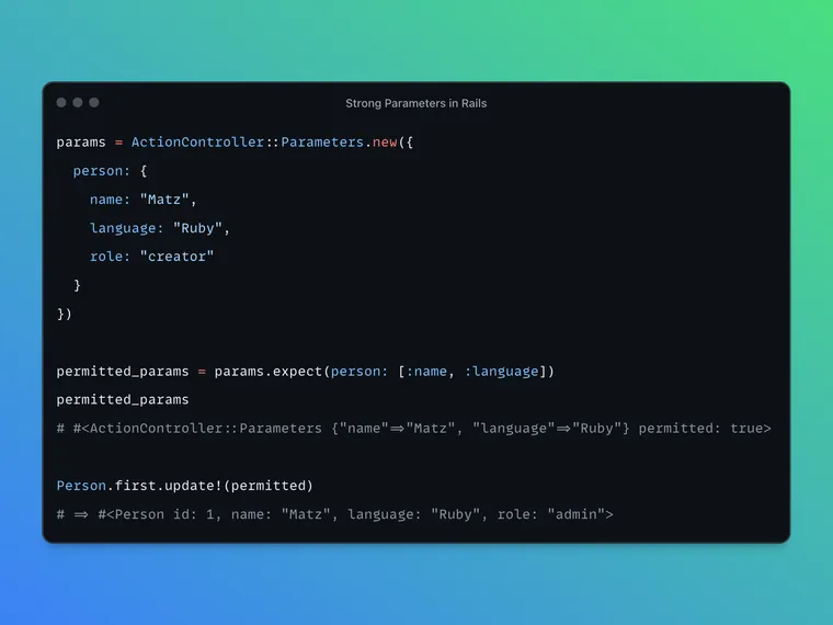 Strong Parameters in Rails